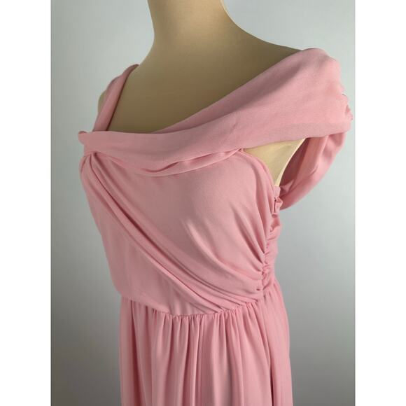 NBD REVOLVE Size Small Pink Kinsley Evening Gown One Shoulder Crepe Formal Glam - Picture 8 of 15